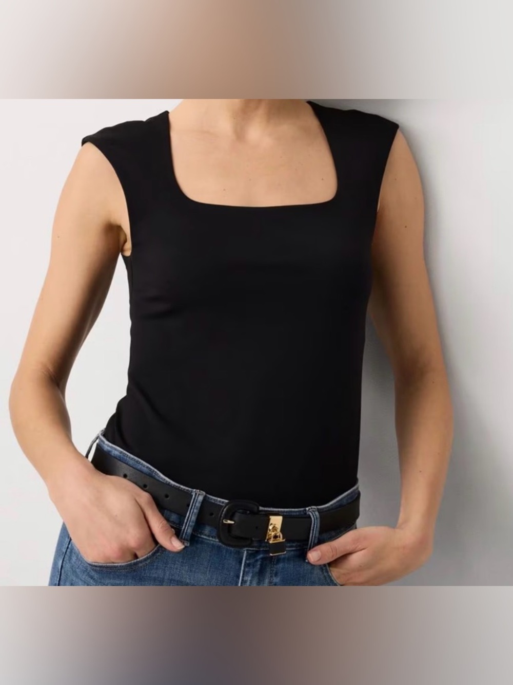 White House Black Market Classic Black Blouse